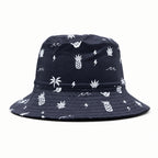 KEANU Black/White Summer Print Beach Bucket Hat | One Size
