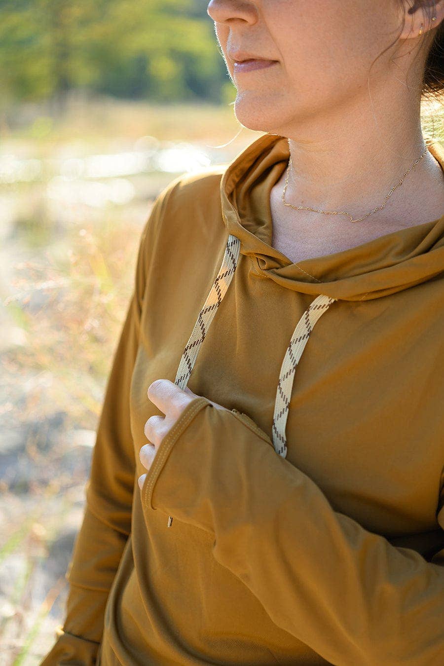 DRIFT Mustard Unisex UPF50 Performance Fit Hoodie