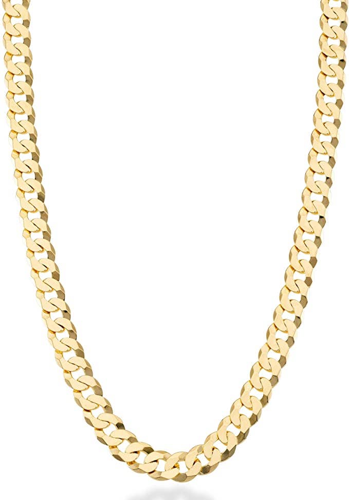 CUBAN 7mm Men's Link Chain Necklace - 22"