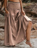 COCO Brown Maxi Skirt