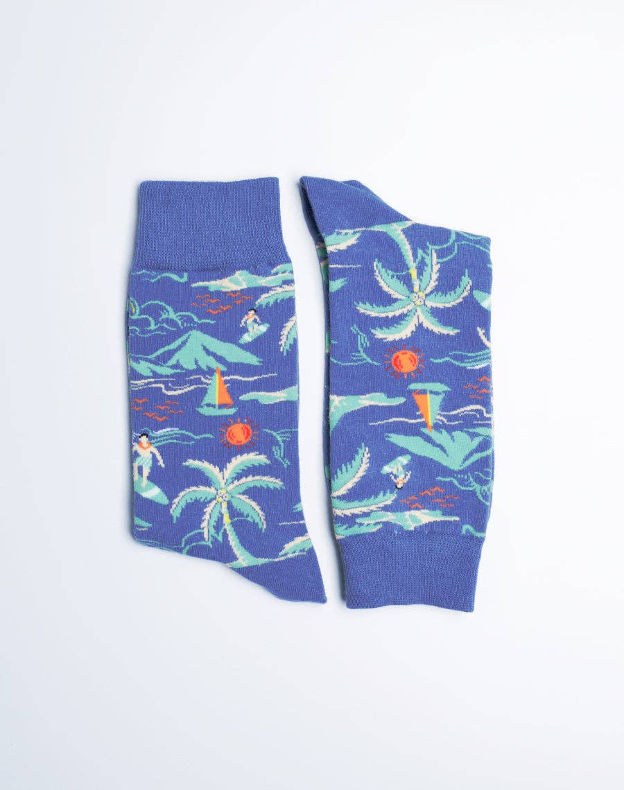 BEACH DAY Men's Crew Socks