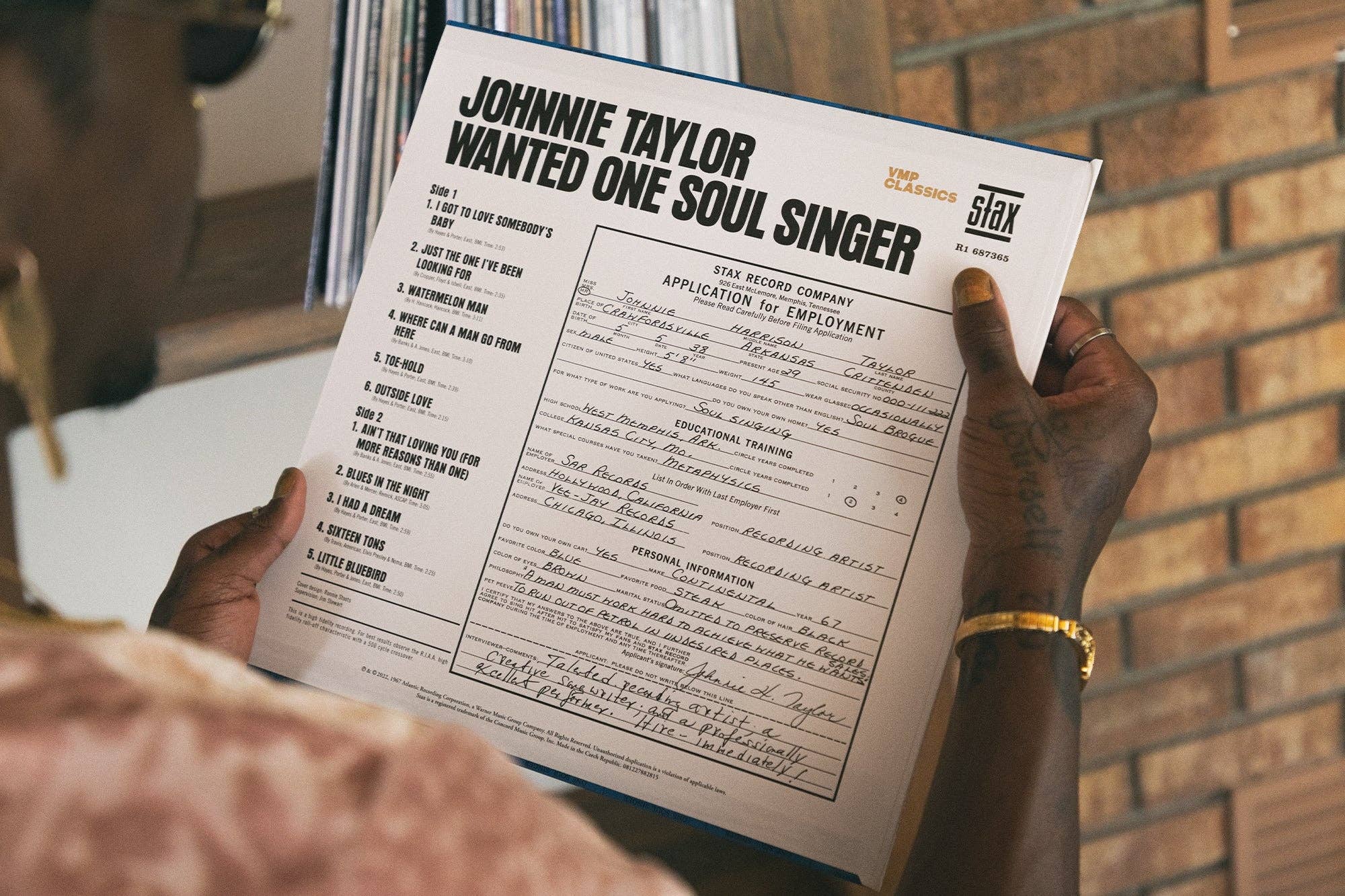 Johnnie Taylor — Wanted One Soul Singer | 1967 Soul Vinyl LP: Default Title
