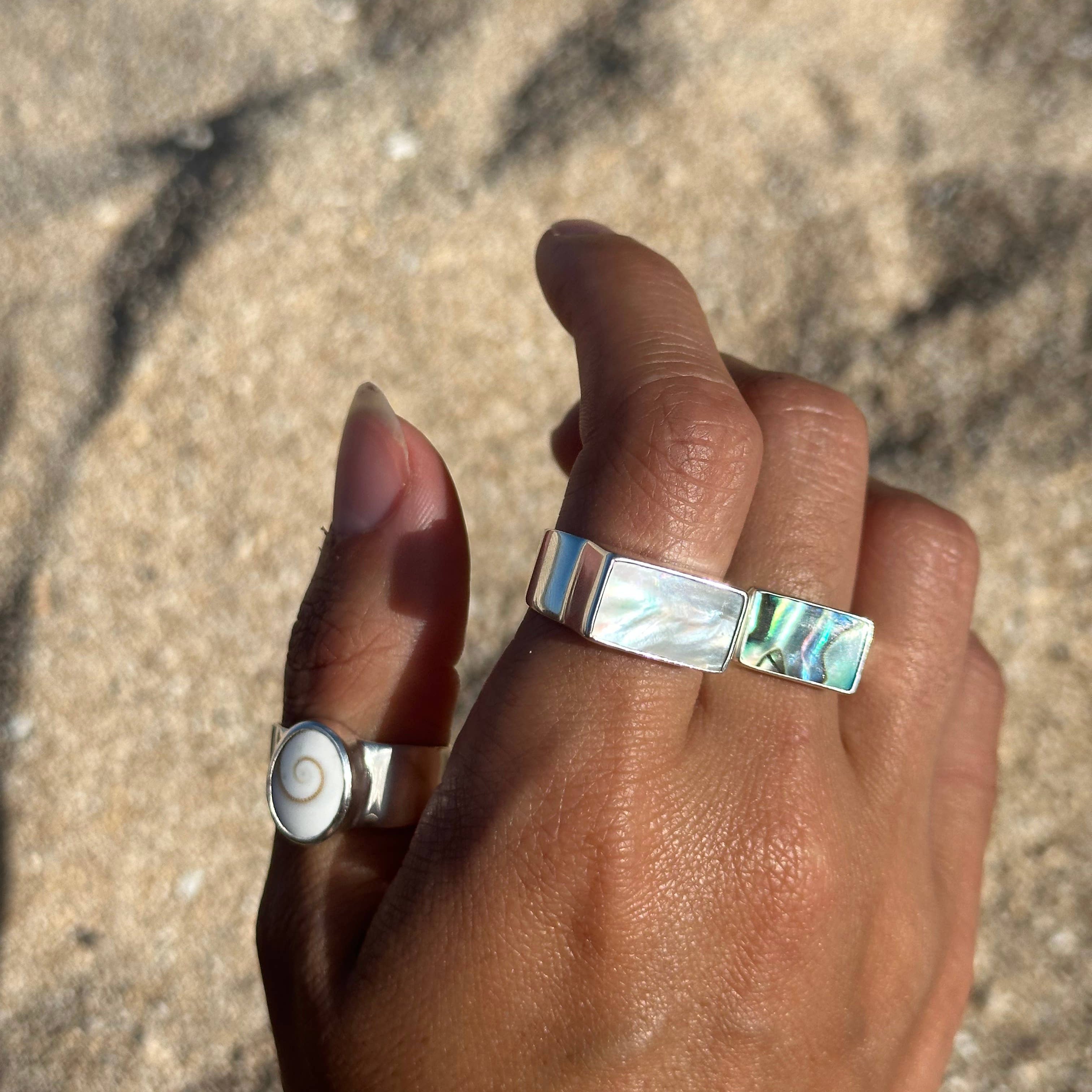 MORGAN Handmade Abalone Ring