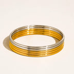 AURUM 18K Classic Thin Bangle Bracelet
