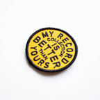 RECORD COLLECTION Decorative Iron On Embroidered Patch | Union Made