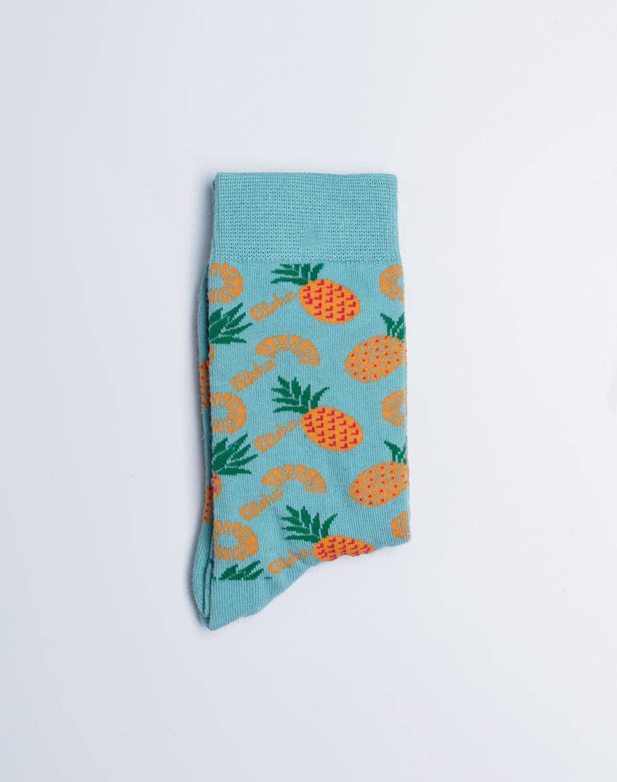 ALOHA PINEAPPLE Kids Crew Socks