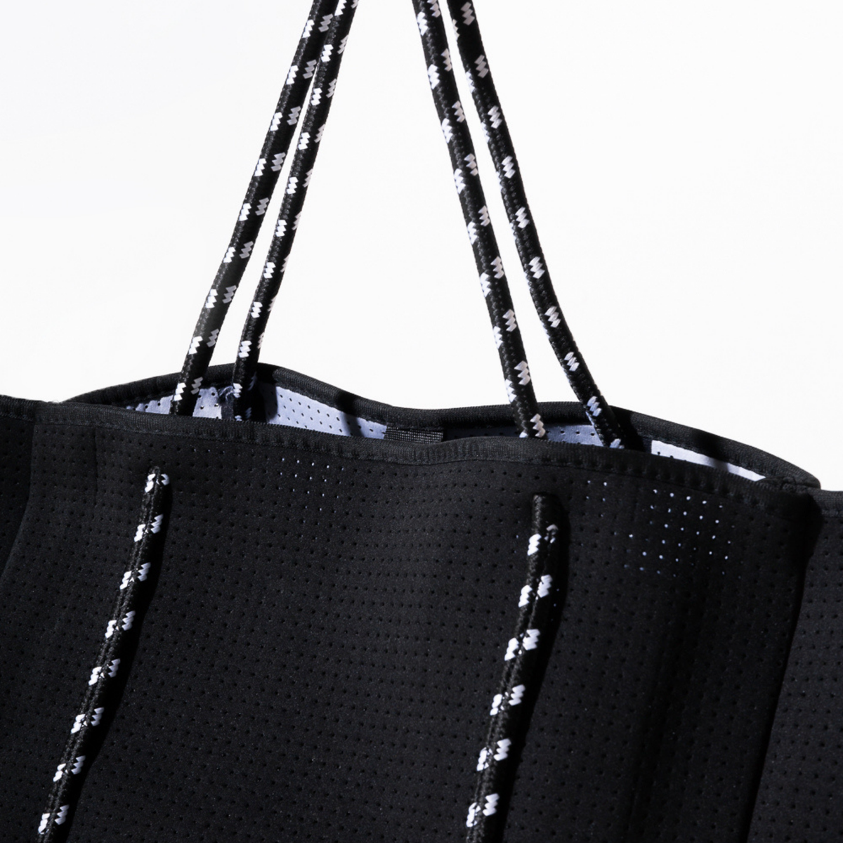 BLACK Basic Everyday Tote Bag | Neoprene & Waterproof