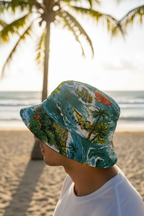 Fantasy Floral ANXD Bucket Hat Model