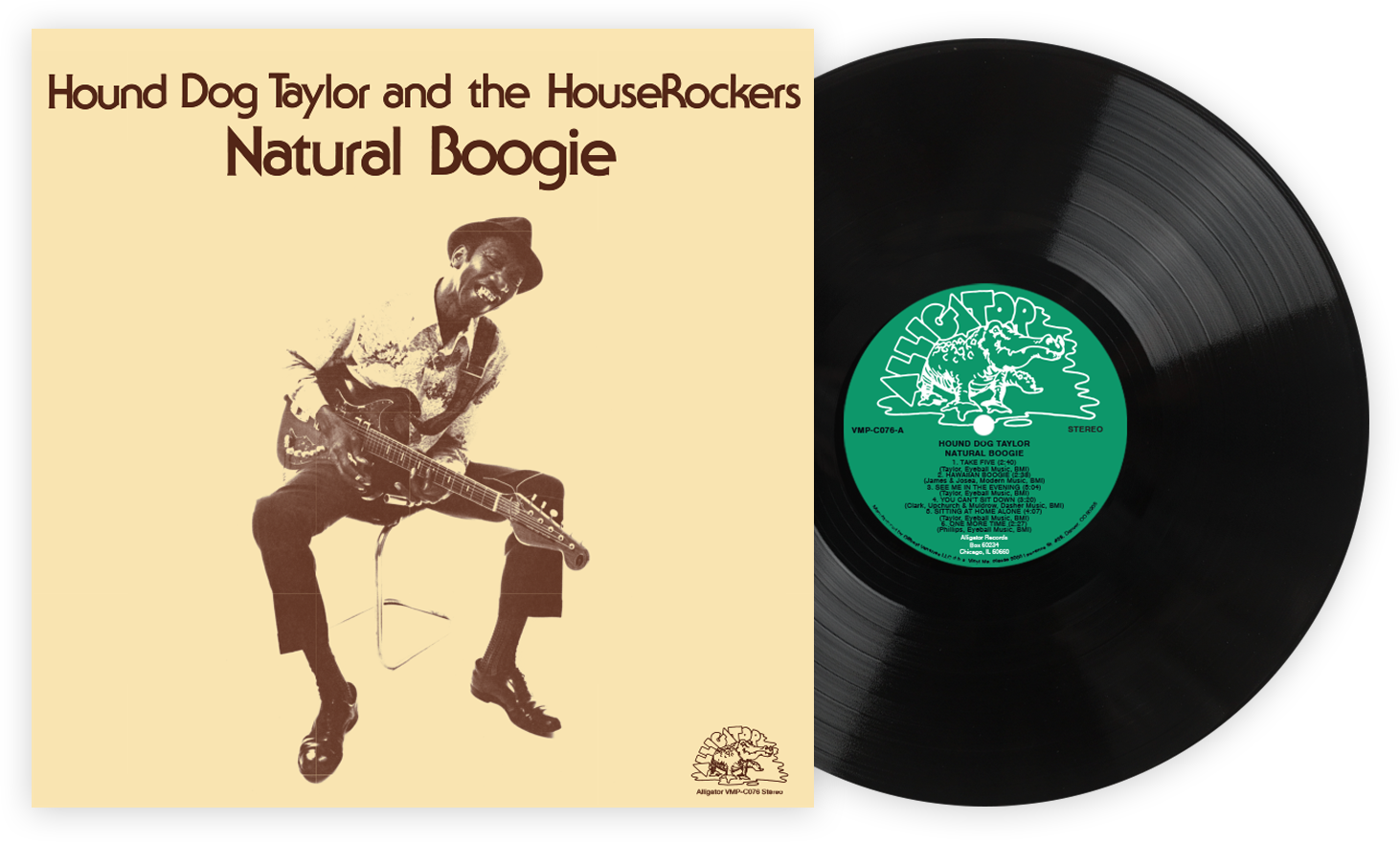 Hound Dog Taylor and The House Rockers — Natural Boogie | 1974 Chicago Blues Vinyl LP: Default Title