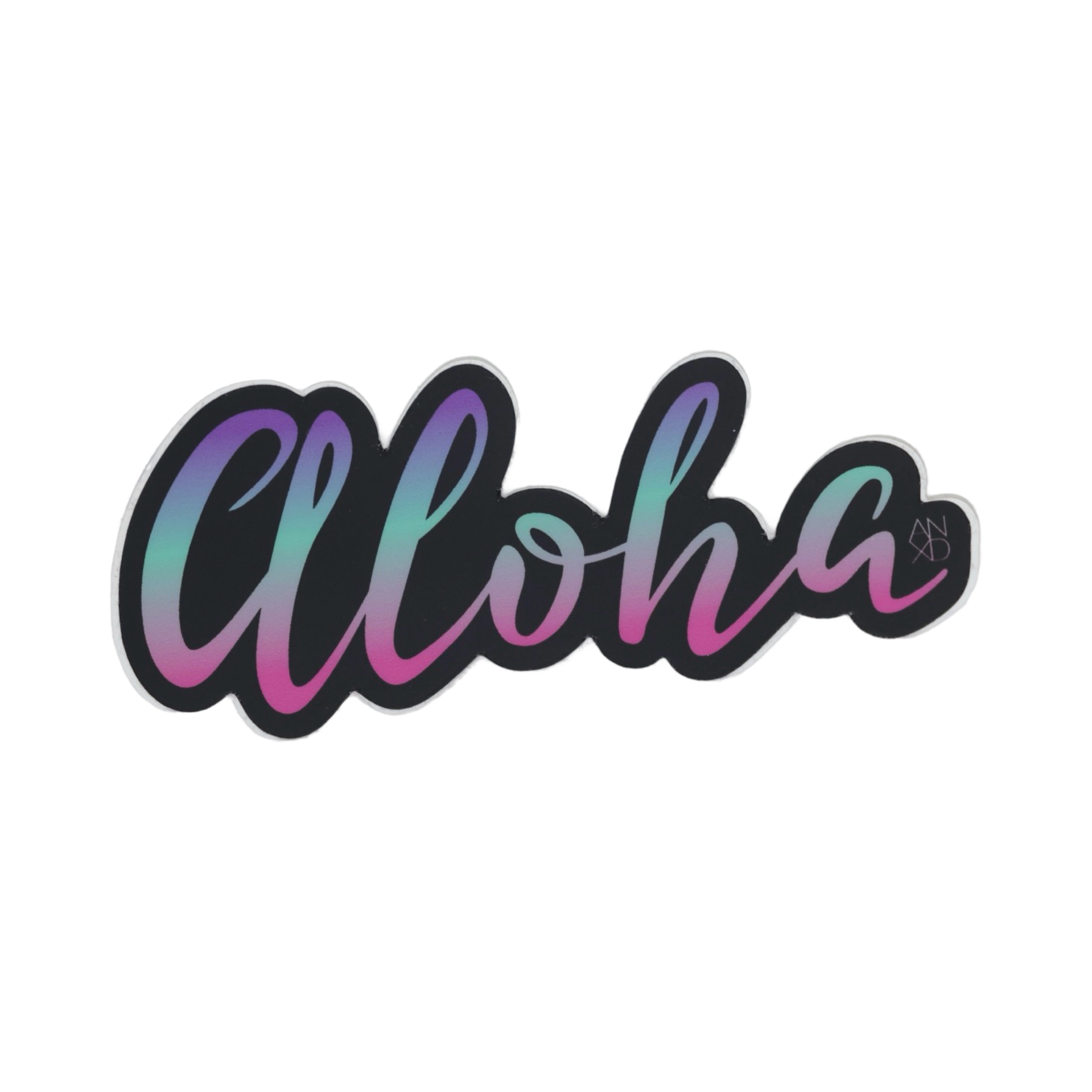 ALOHA SCRIPT ANXD Sticker