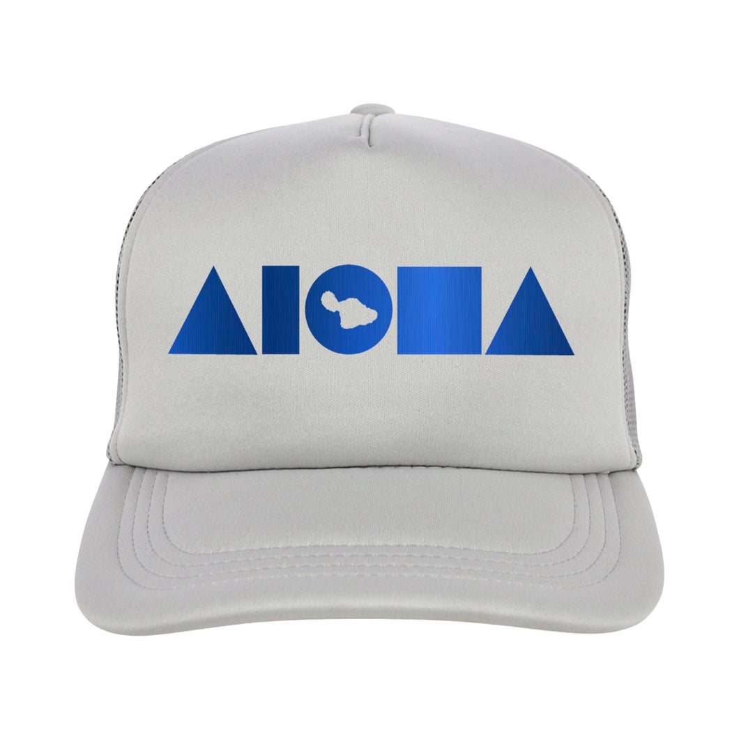 ALOHA MAUI UNITY Grey Adult Trucker