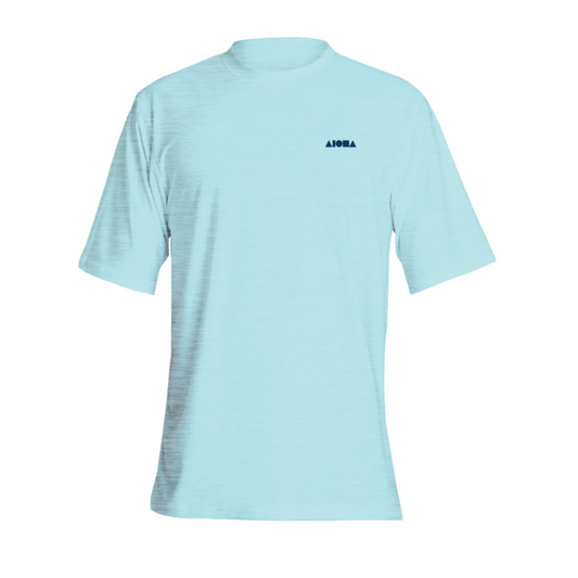 HYBRID Heather Light Blue Youth UPF50 Sun Shirt