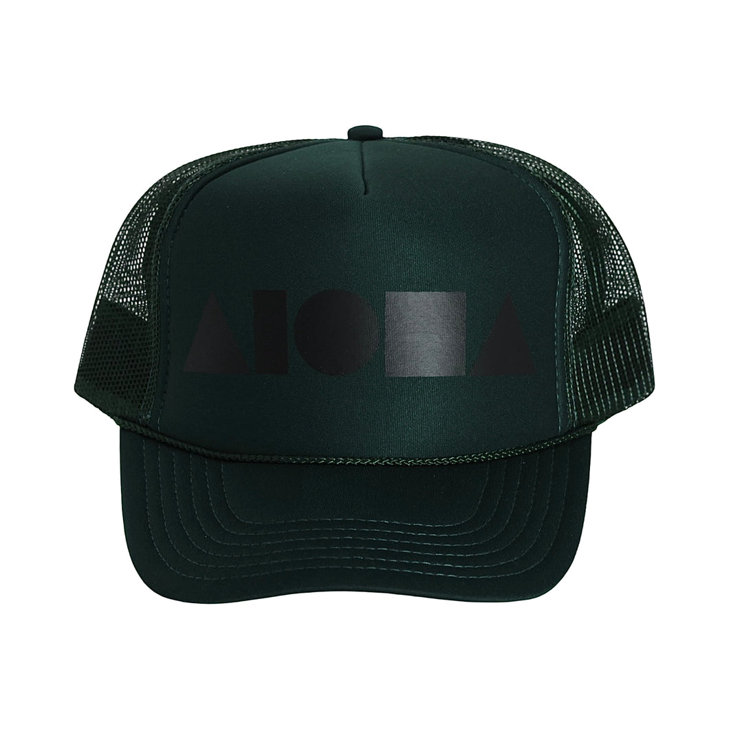FOREST GREEN/MATTE BLACK Adult Trucker