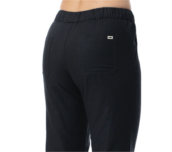 NORA Black Cotton Pants