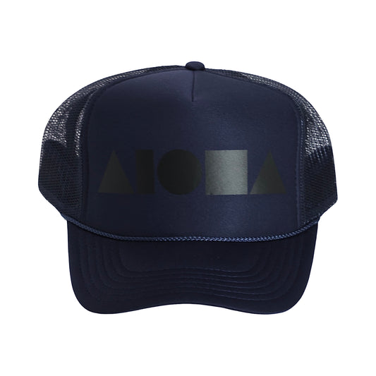 Navy/Matte Black" Adult Trucker Hat