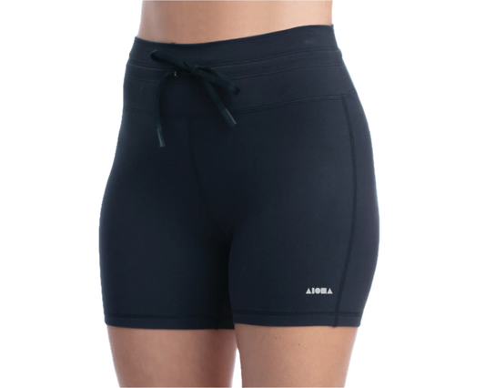 KALANI Black Womens Athletic Performance Shorts