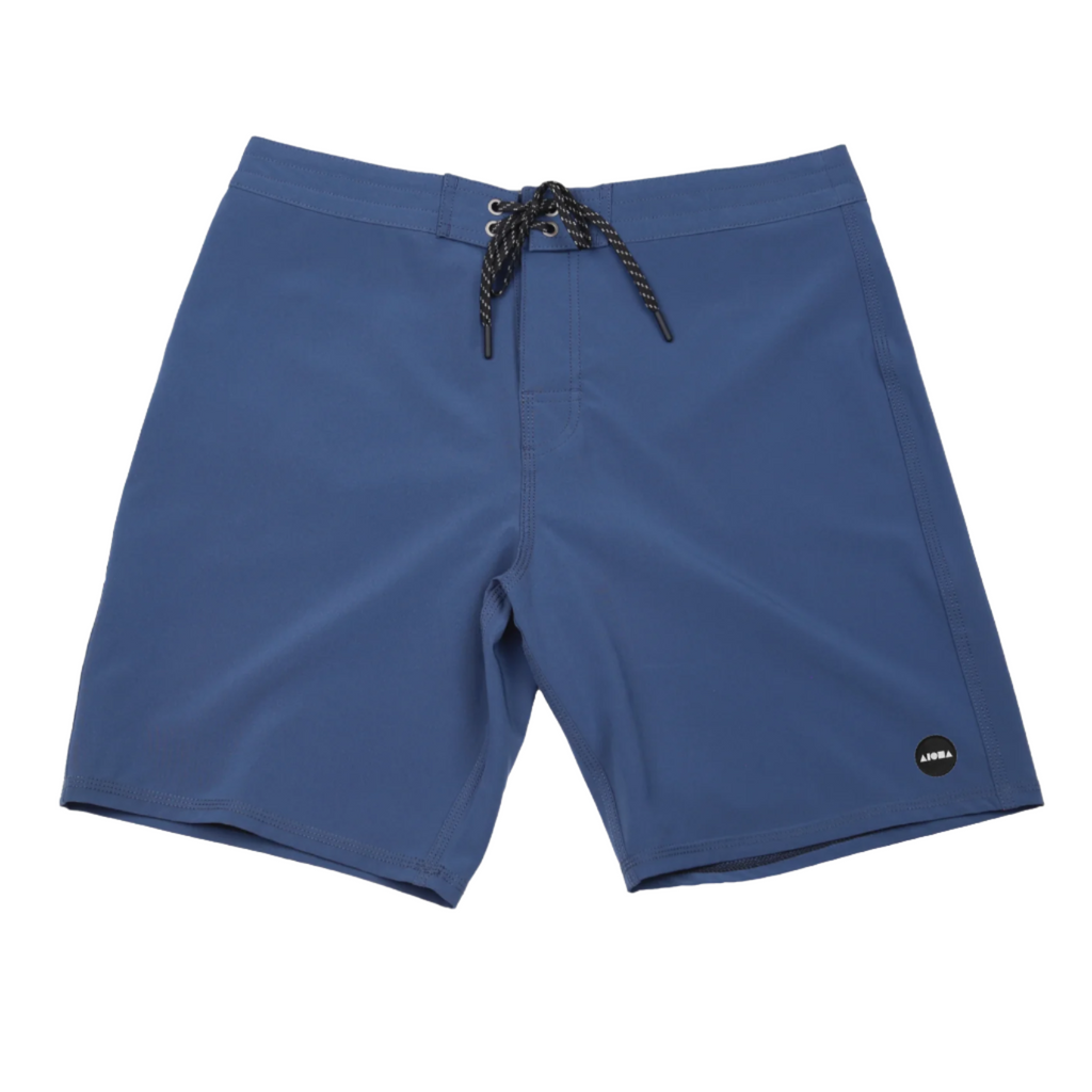 RACER Solid Navy Blue Adult Board Shorts