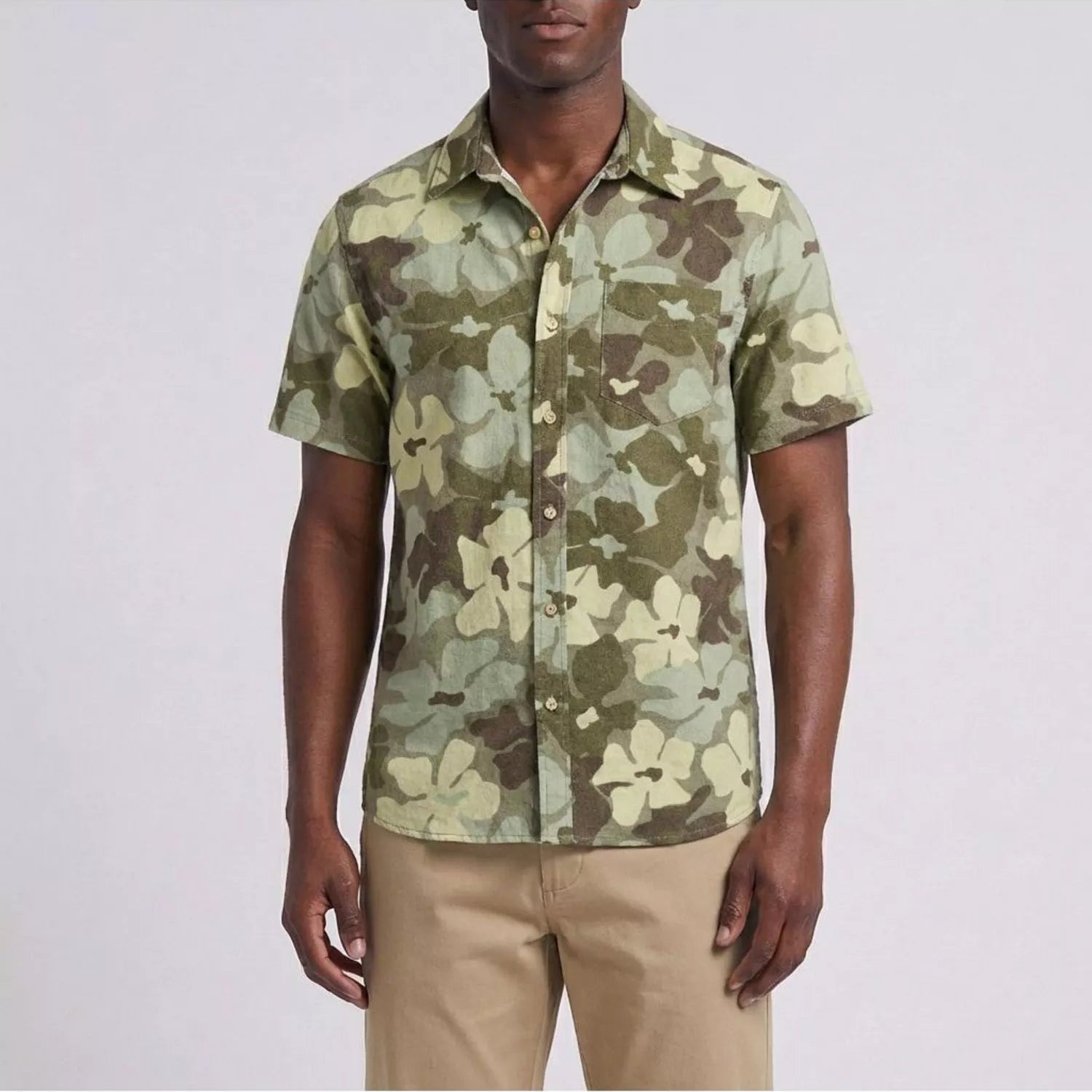 JOEY Flower Camo S/S Button Down