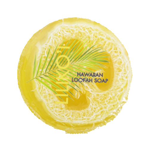 LILIKO'I Sea Salt & Kukui Exfoliating Loofah Soap