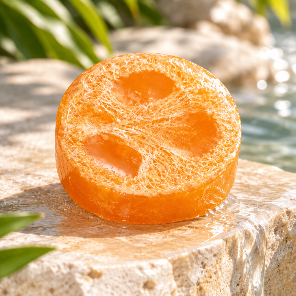 Mango loofah soap lifestyle image