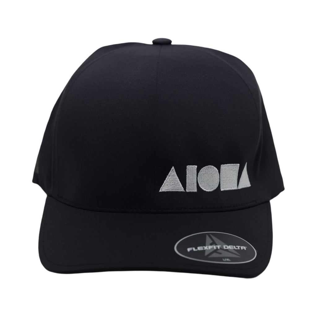 BLACK FLEXFIT Silver Aloha Shapes Logo