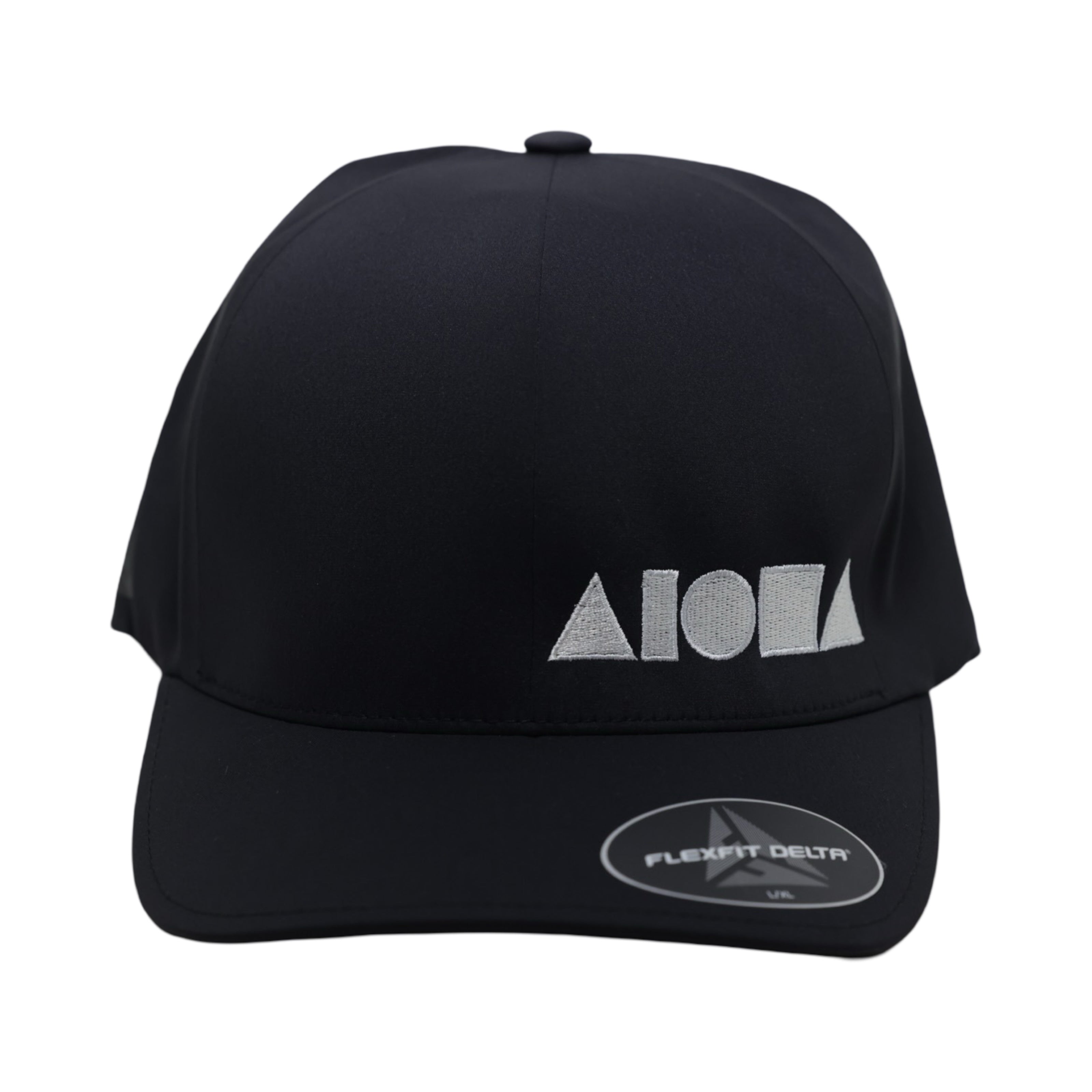BLACK FLEXFIT Silver Aloha Shapes Logo