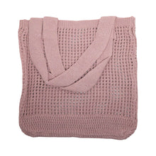 Crochet Knit Beach Bags - Pink