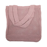Crochet Knit Beach Bag - Pink