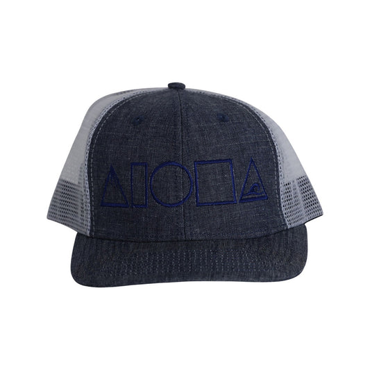 MAUKA TO MAKAI Blue Denim Adult Curved Bill Snapback