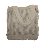 Crochet Knit Beach Bag - Khaki