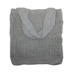 Crochet Knit Beach Bag - Grey