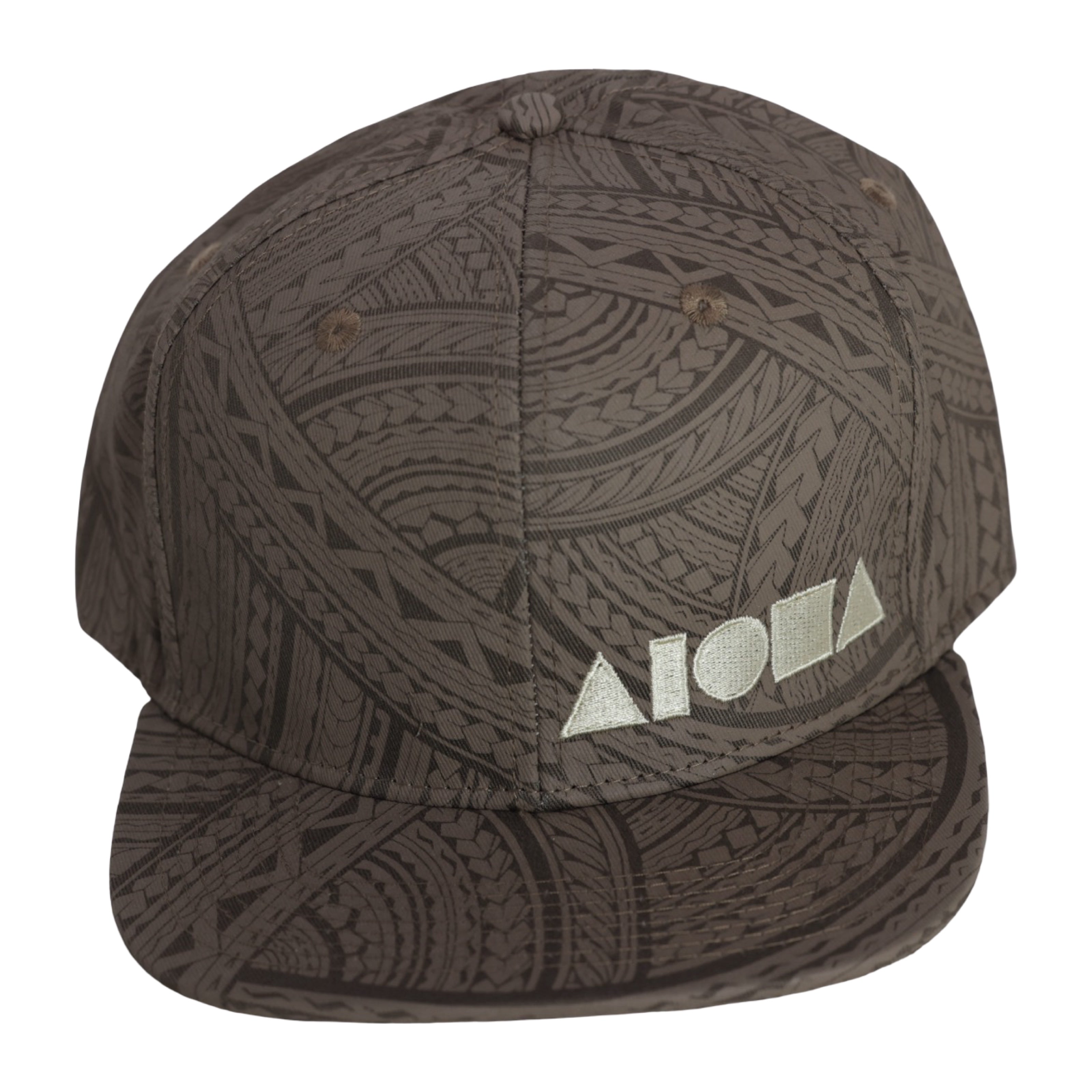 Tatau Two Tone Brown Adult Flat Brim Snapback Hat