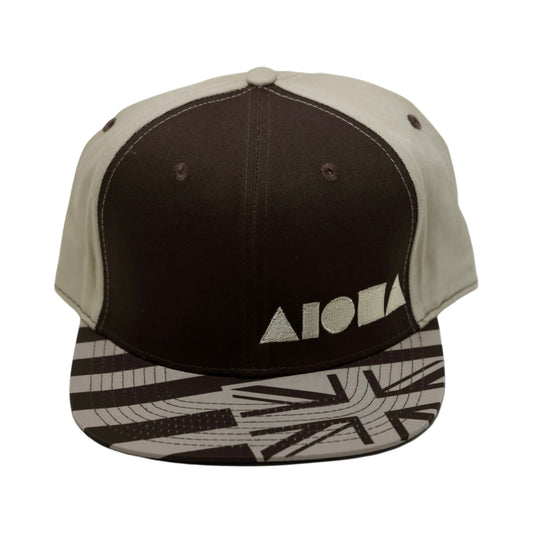 Brown Hawaii Flag Adult Snapback