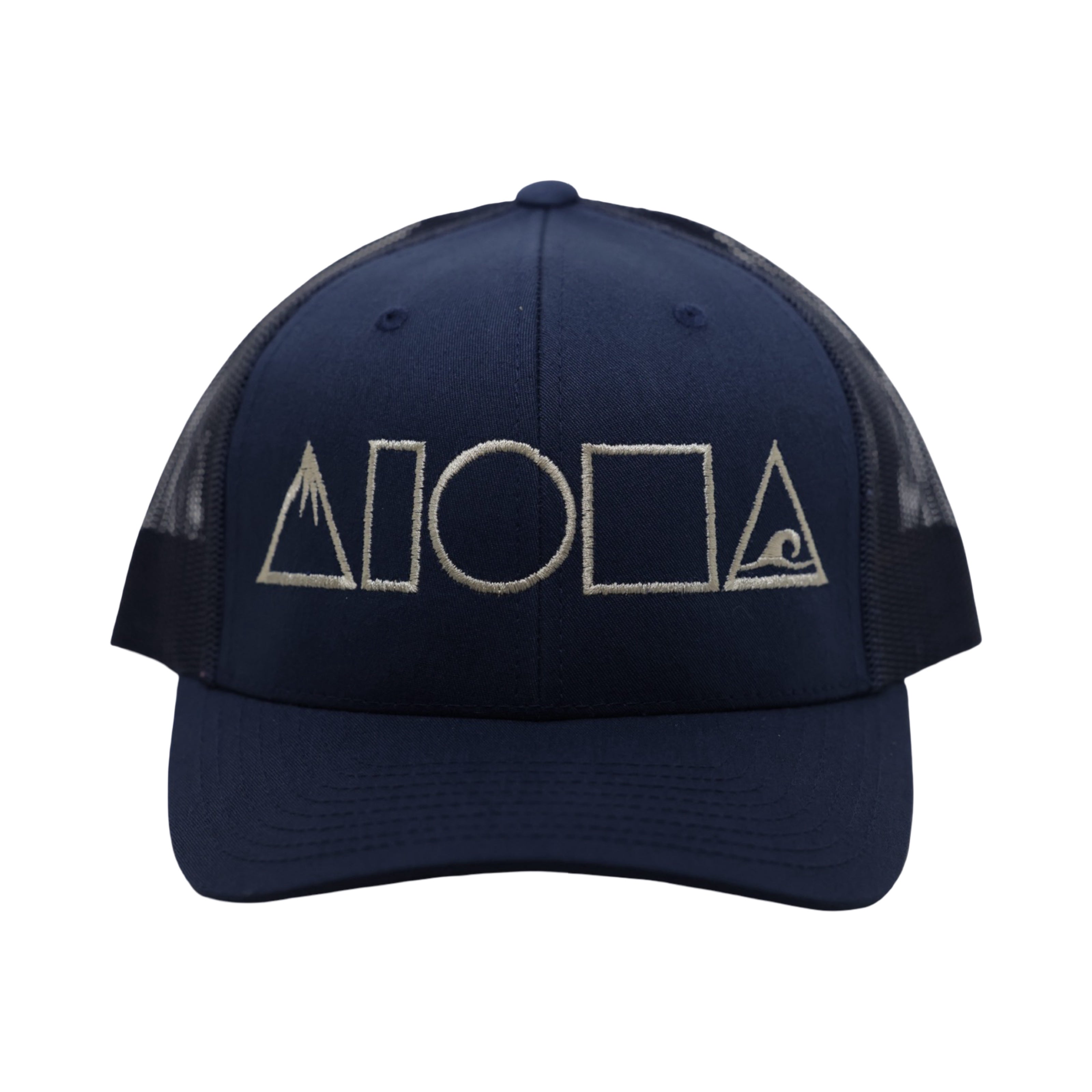 MAUKA TO MAKAI Navy Curved Bill Adult Snapback