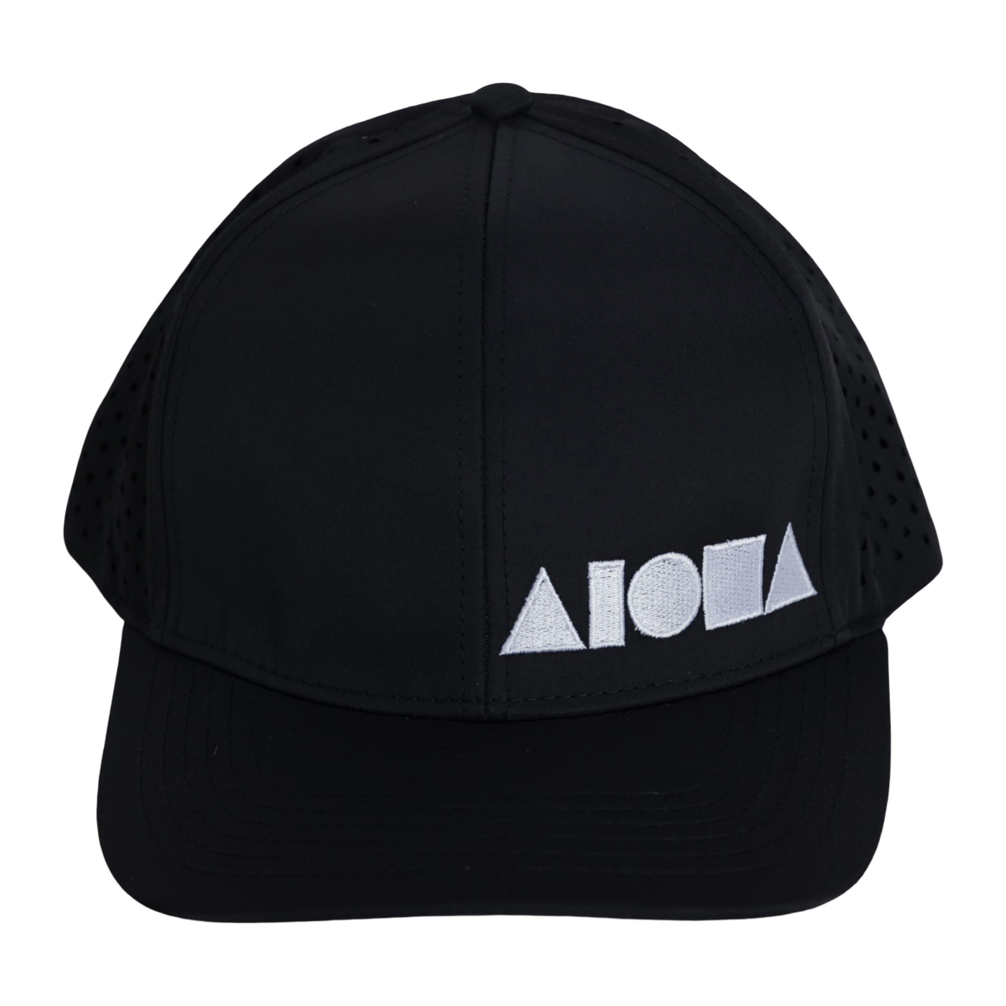 B/W Water Resistant Adult Curved Bill Snapback