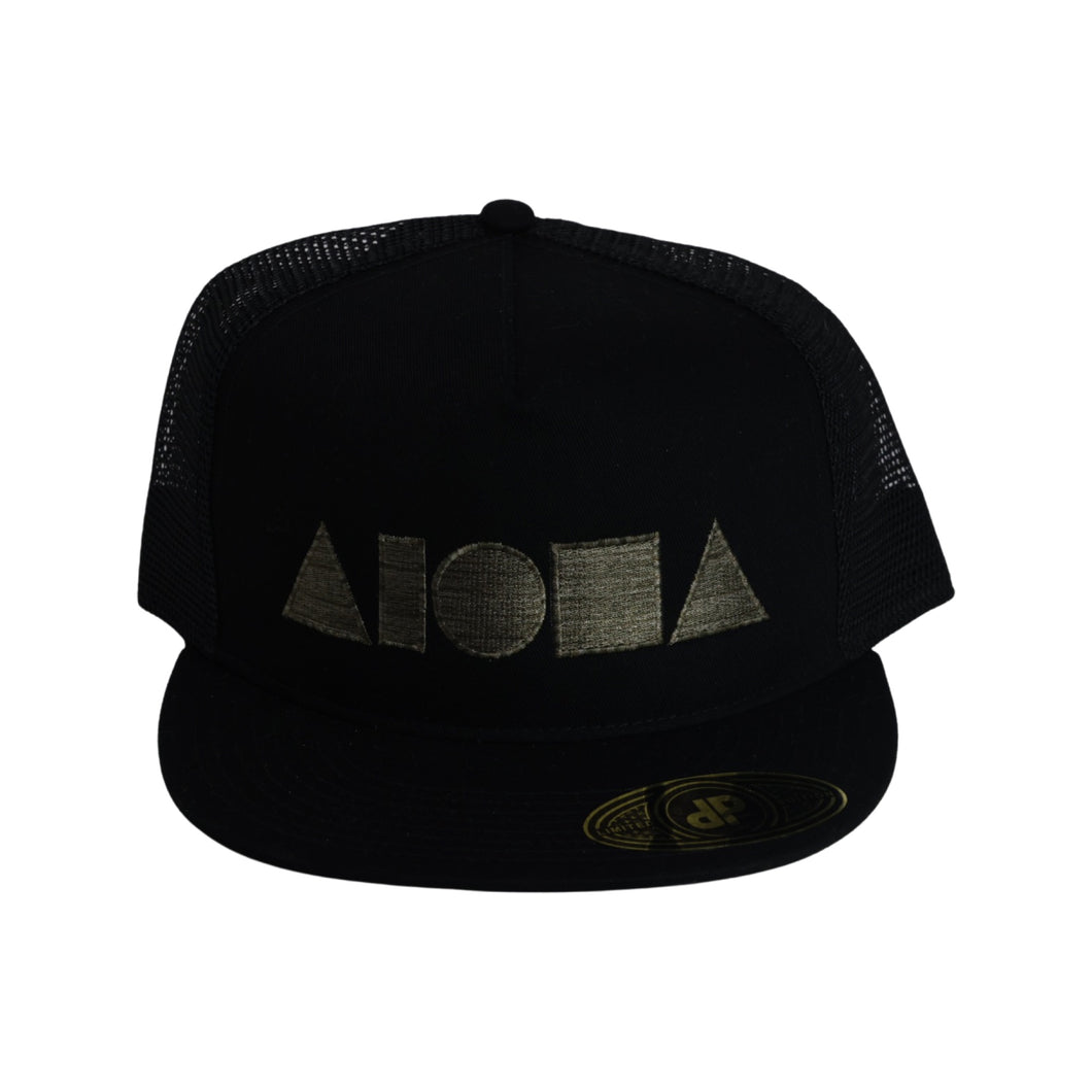 BLACK CAMO SHAPES Adult Snapback