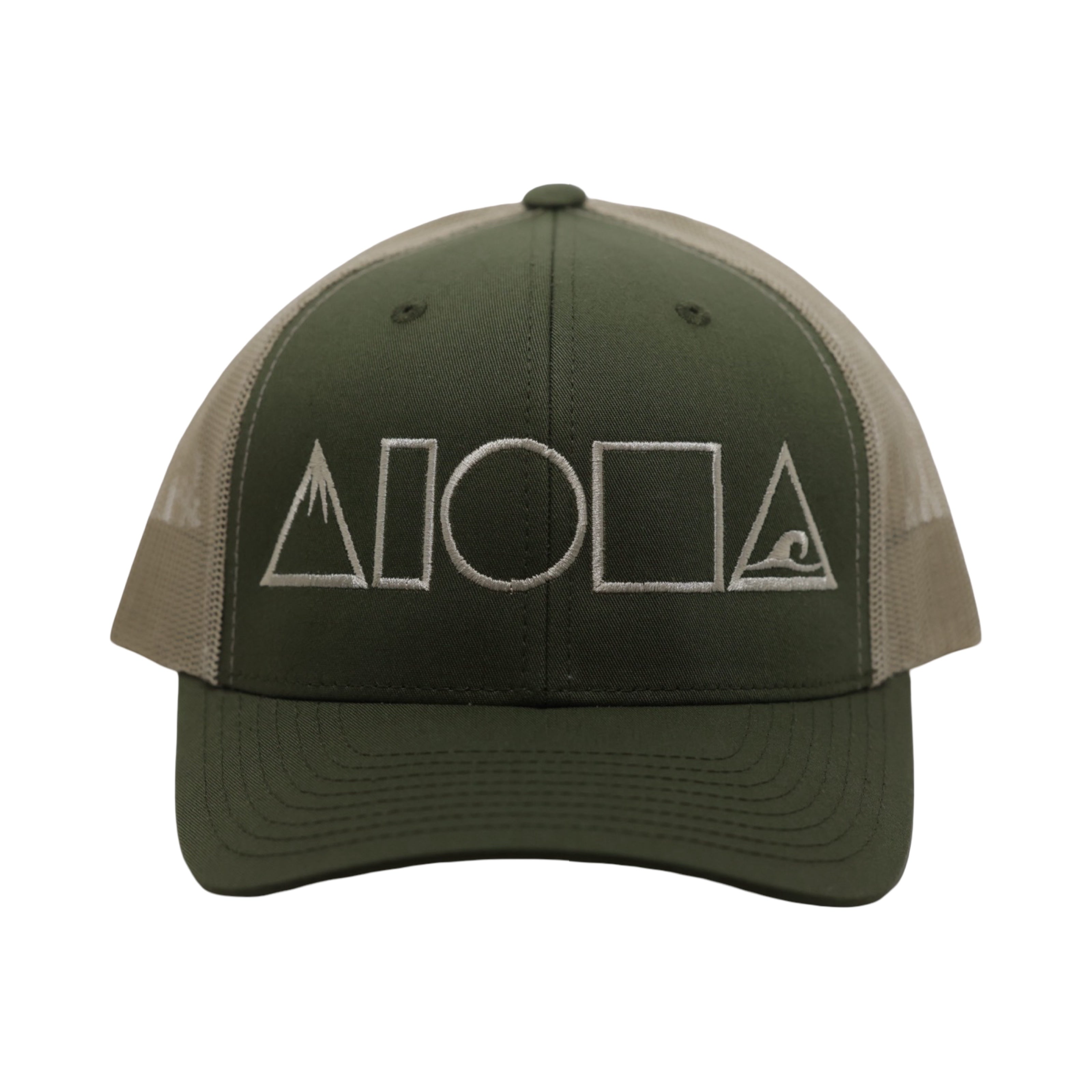 MAUKA TO MAKAI Army Green Curved Bill Adult Snapback