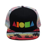 RAINBOW Sunset Palms Adult Snapback