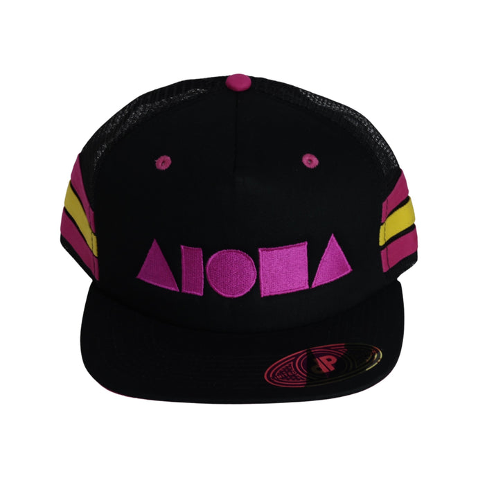 PINK RETRO ALOHA SHAPES Adult Snapback