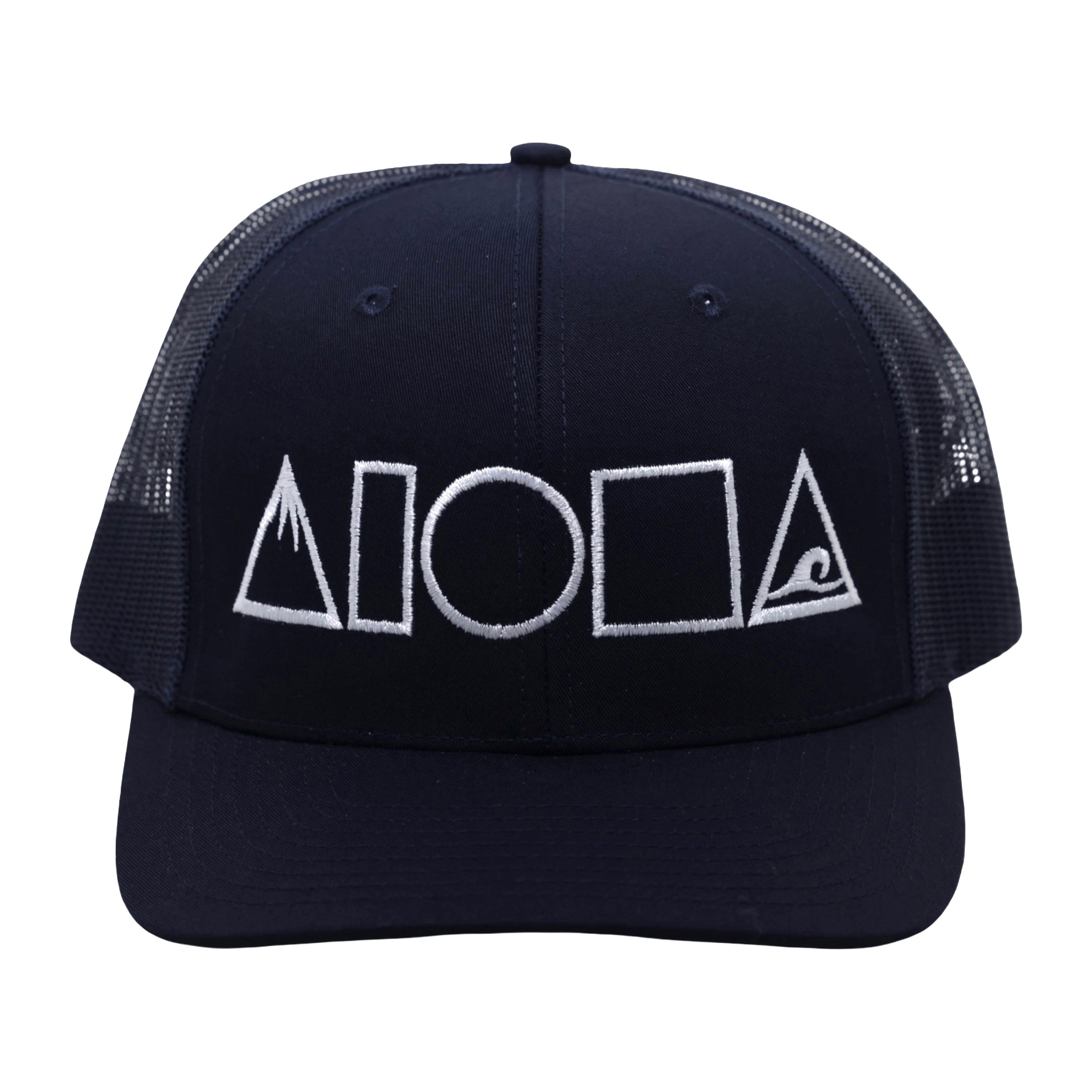 MAUKA TO MAKAI Navy Richardson 112 Adult Curved Bill Snapback