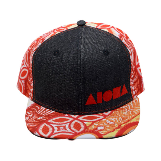 Red Tiki Vibes Adult Snapback