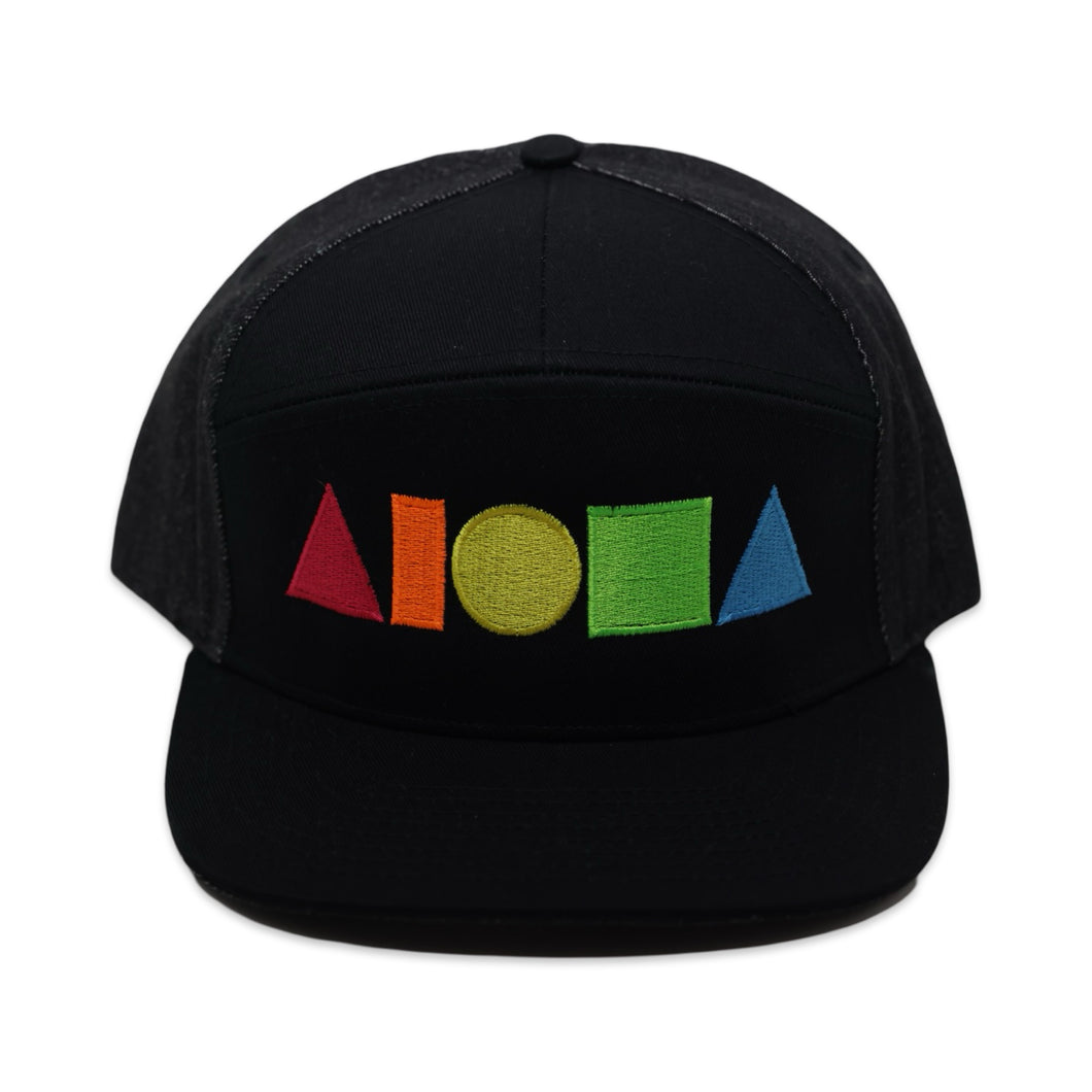 RAINBOW Two-Tone 7 Panel Adult Snapback
