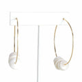 Puka Shell Hoop Earrings