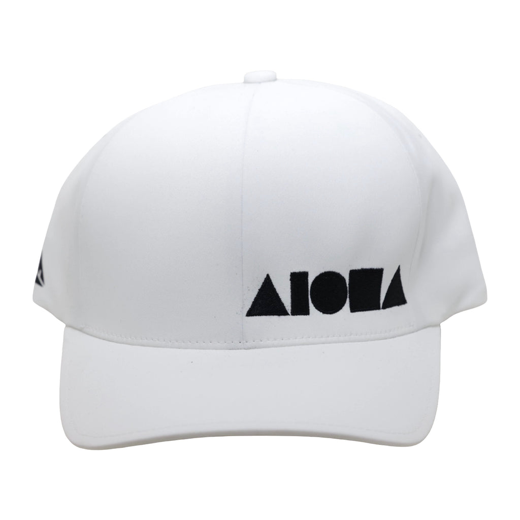 WHITE FLEXFIT Black Aloha Shapes Logo