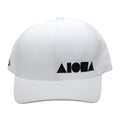 WHITE FLEXFIT Black Aloha Shapes Logo
