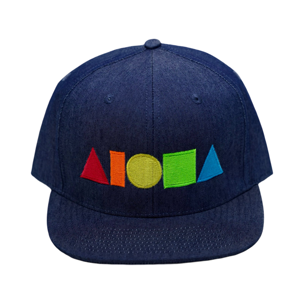 RAINBOW Blue Denim Adult Snapback