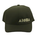GREEN FLEXFIT Gold Aloha Shapes Logo