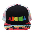RAINBOW Sunset Palms Adult Snapback