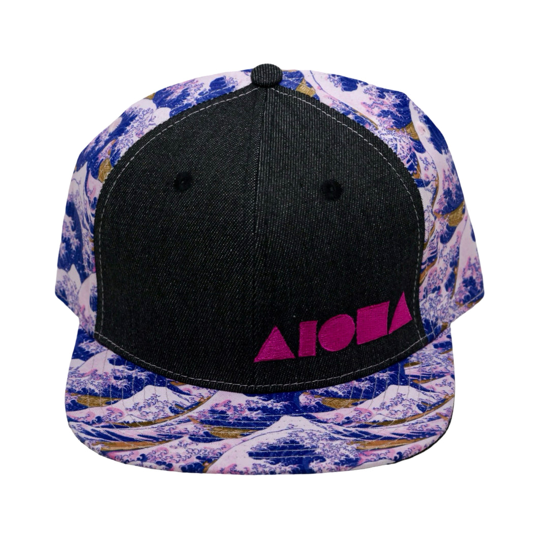 PINK GREAT WAVE Adult Snapback