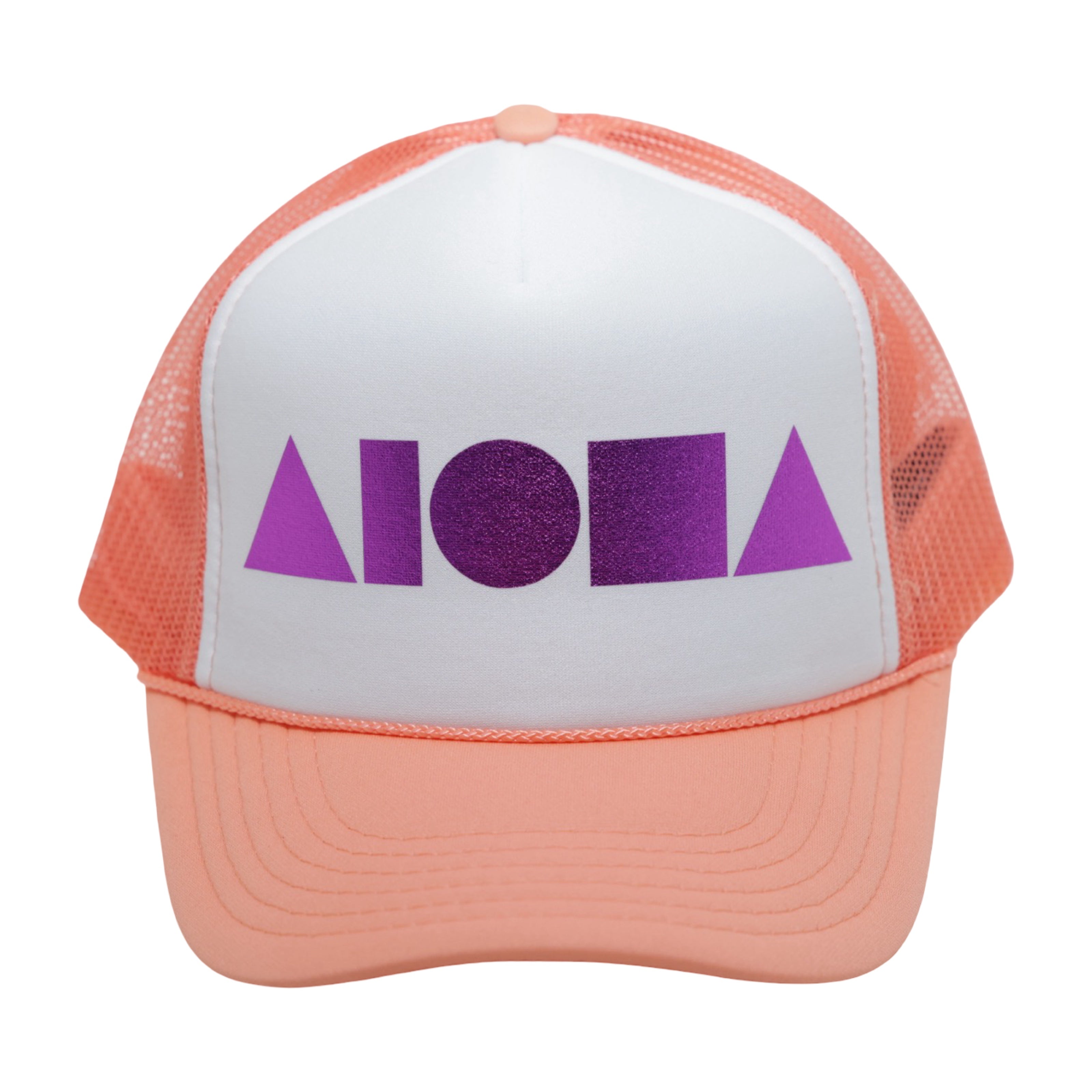 CORAL/WHITE/PINK Adult Trucker